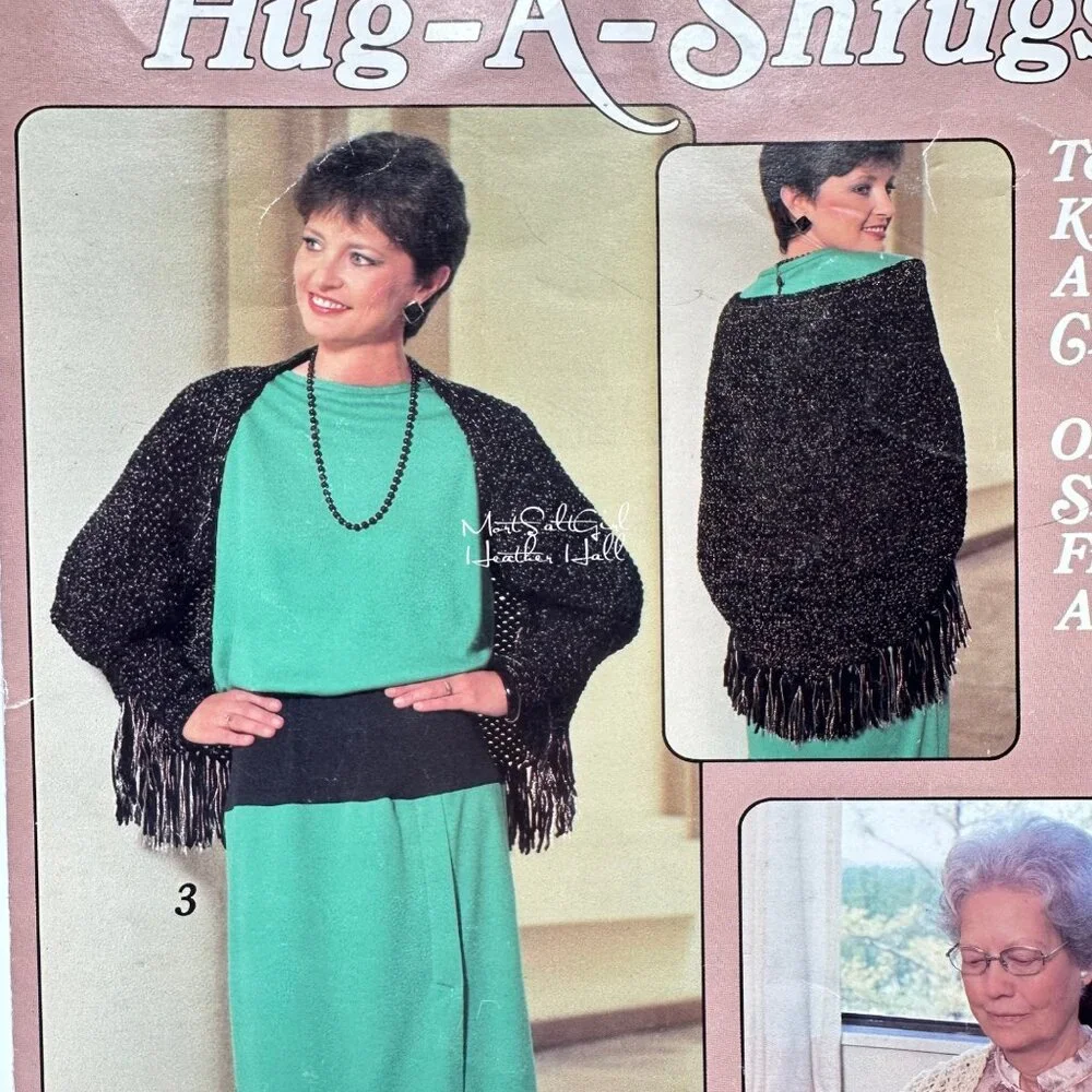 Hug-A-Shrugs Knitting & Crochet Pattern Leaflet By Leisure Arts One Size